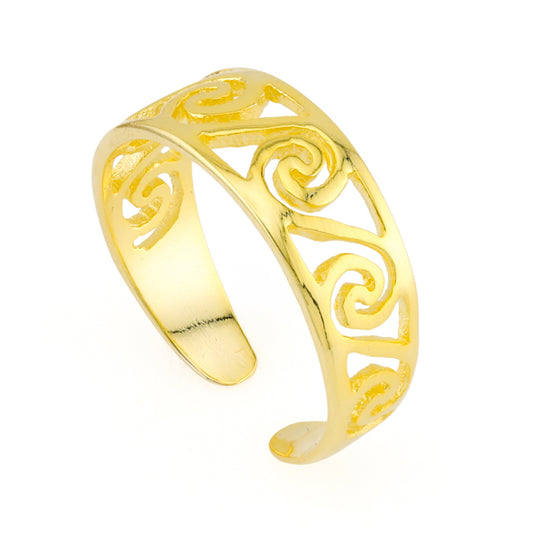 30 Gold Plated over Sterling silver Toe Rings w/ display | So Silver