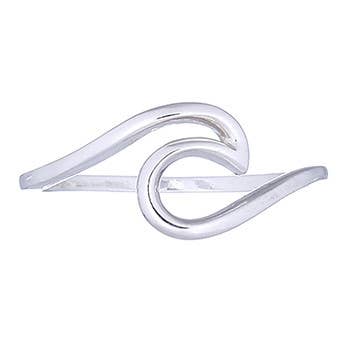 Wave Ring Sterling Silver | So Silver