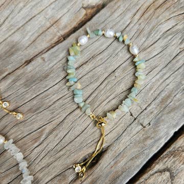 Natural Gem Stone Bracelets 30 Assorted Pieces