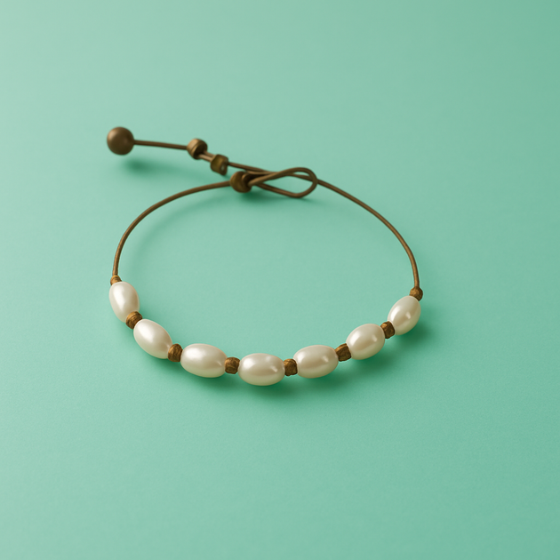Coastal Pearl Knot Bracelet