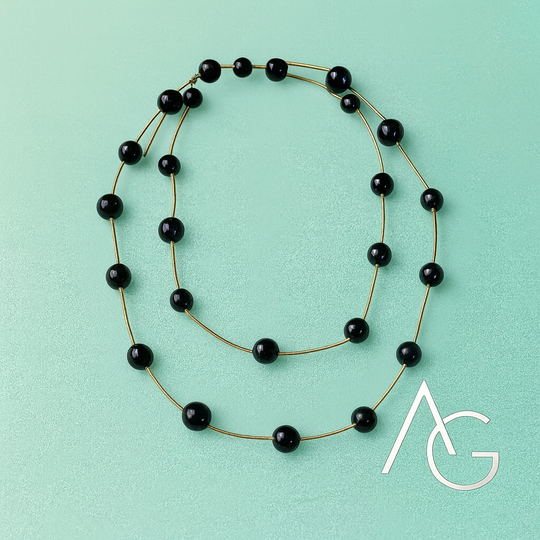 Aqua Geo Midnight Current Necklace