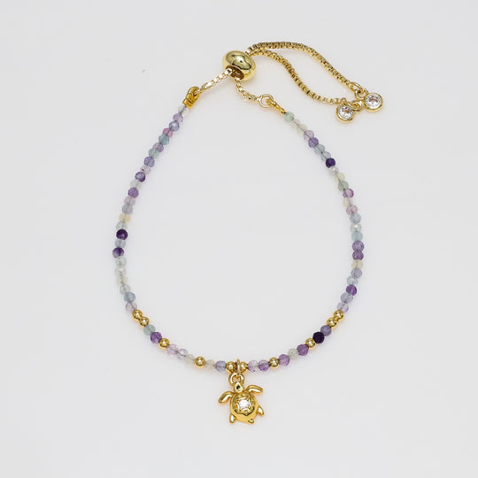 Fluorite Turtle Bracelet