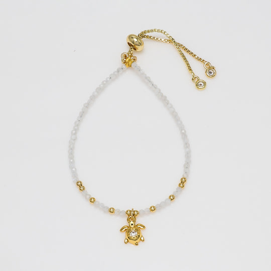 Moonstone Turtle Bracelet
