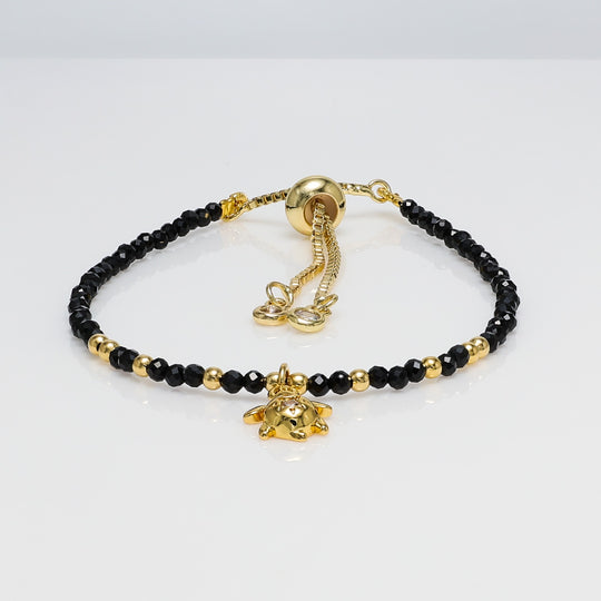 Black Onyx Turtle Bracelet