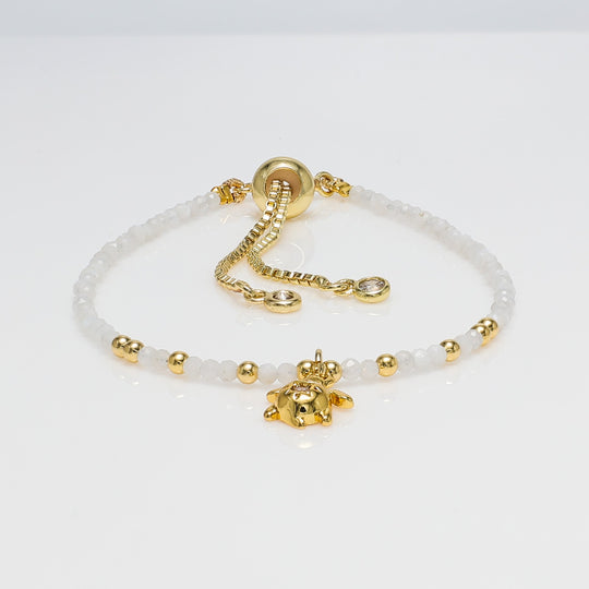 Moonstone Turtle Bracelet