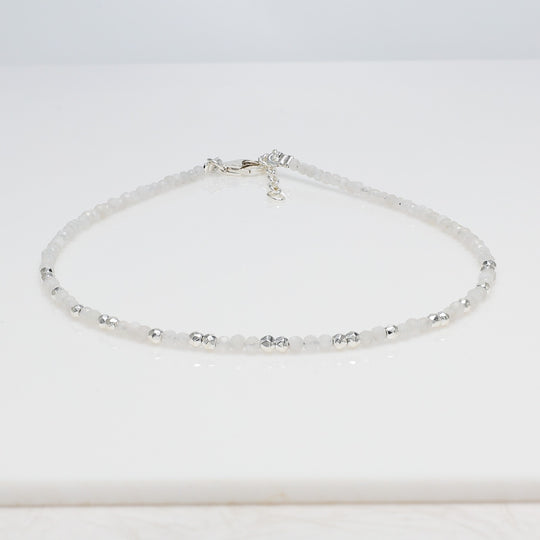 Anklet Moon Stone & Sterling Silver Findings | So Silver