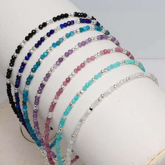 Anklet Moon Stone & Sterling Silver Findings | So Silver