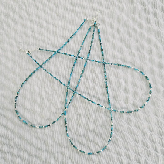 Necklace- Apatite & Sterling Silver Beads and Findings