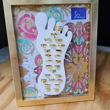 30 Gold Plated over Sterling silver Toe Rings w/ display | So Silver